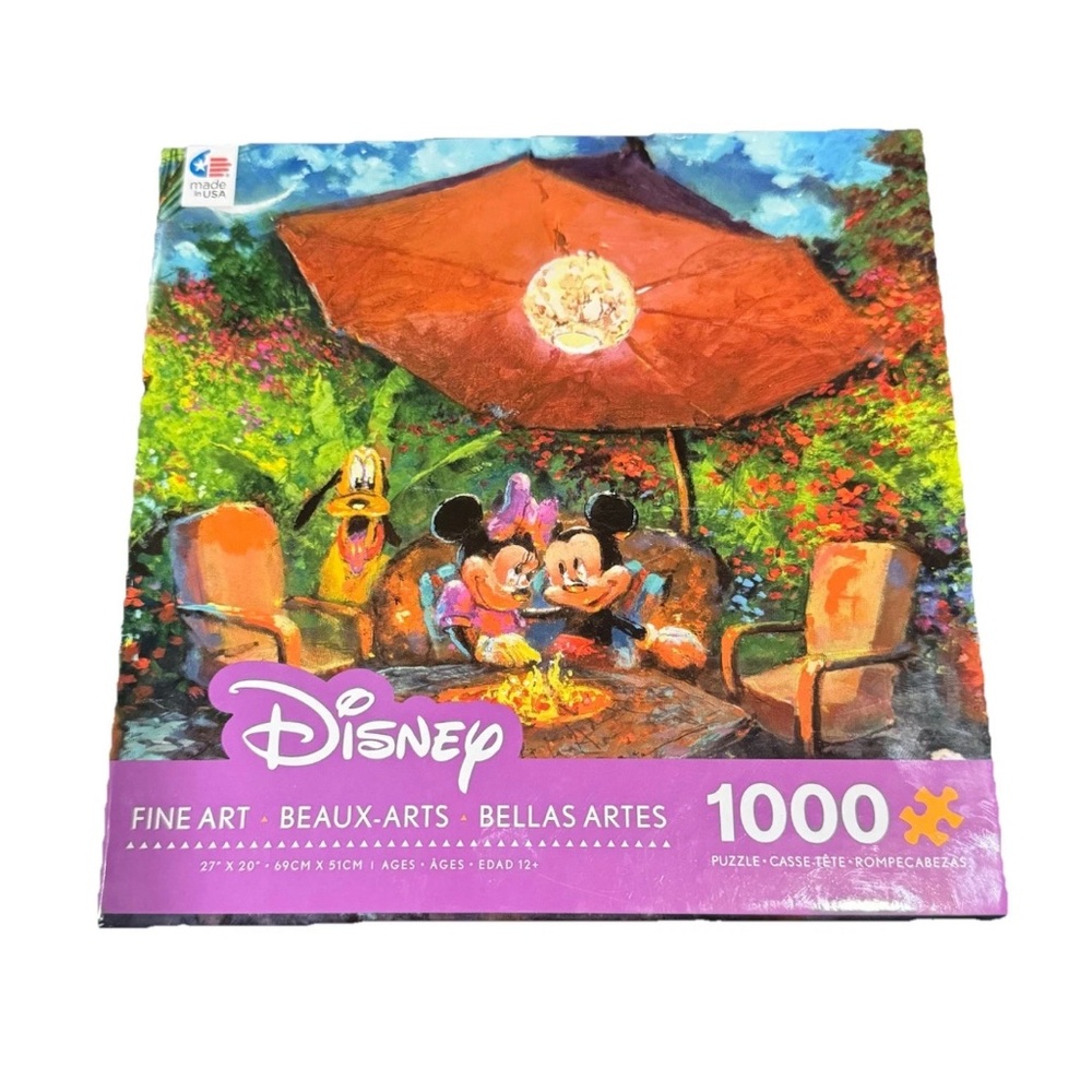 Ceaco Disney Mickey and‎ Minnie Coleman's Paradise Fine Art 1000 Piece Puzzle